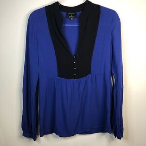 Twelfth St. Cynthia Vincent Royal Blue Long Sleeve